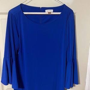 Calvin Klein Dress Peplum Sleeve